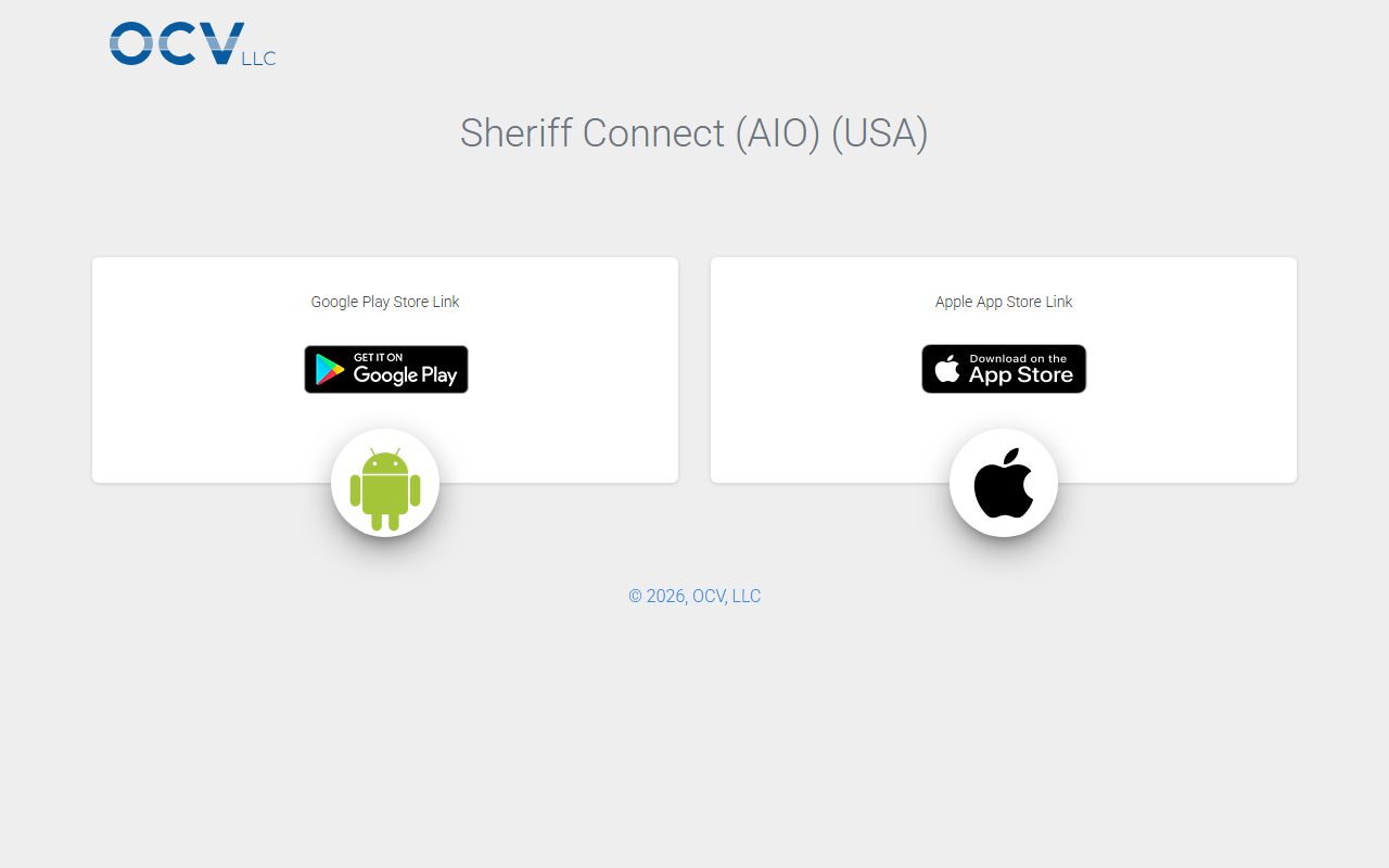 Falls County inmate search Sheriff Connect app landing page